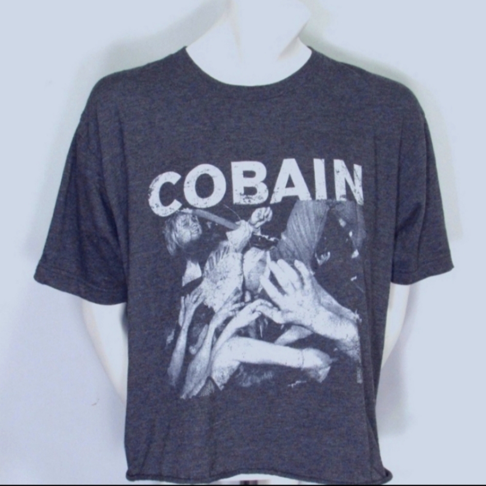 Nirvana cobain crop tee